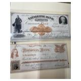 1873 and 1814 bank notes