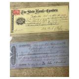 1898 and 1861 bank notes