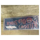 Kildows Old Stock cigar ad sign