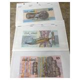 3- Cook island bank note currency 3, 10 and 20