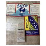 Safety milk label, Cream Tartar , Joseph Lay