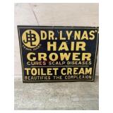 Dr. Lynas Hair grower advertising sign