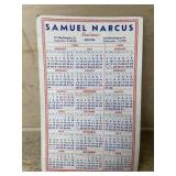 Samuel Narcus calander