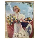 1939 Cigarette ad calander