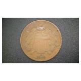 1870 SHIELD TWO CENT PIECE