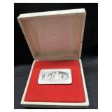 2 OZ SILVER 1975 FRANKLIN MINT CHRISTMAS