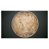 1923 D PEACE SILVER DOLLAR
