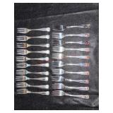 20 HEAVY  KIRK & SONS STEERLING SILVER FORKS