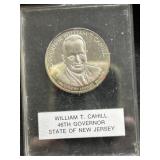 WILLIAM T CAHILL 46TH GOVERNOR NEW JERSEY PROOF