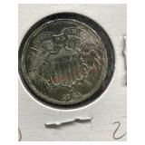 1965 SHEILD 2 CENT PIECE