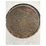 1965 SHEILD 2 CENT PIECE