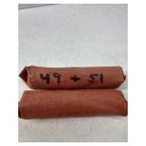2 rolls of wheat Pennies