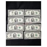 6 -2003  2-1995 $2.00 BILLS