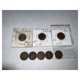 1890, 1893, 1894,1895,1896, 1897 Indian head