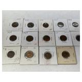 14-1929/1930/1931/1936/1938/1939/1942 pennies
