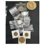 BAG OF VARIOUS TOKENS