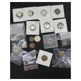 18 VARIOUS  COINS