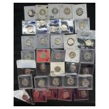 35 VARIOUS BUFFALO NICKELS, 1930-2000