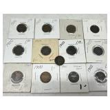 13-1900 Indian head pennies