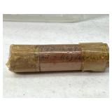 Roll of pennies labeled 1940-49 lead and regular.