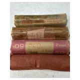 Rolls of Pennieï¿½s labeled in the 40s. We did not