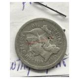 1868 NICKEL THREE CENT PIECE