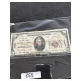 1929 $20 BILL, MORRISTOWN