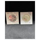 TWO 1968-S KENNEDY HALF DOLLAR LABELED PROOF