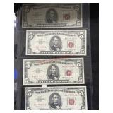 4- 1963 $5.00 BILLS