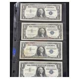 2- 1957 & 2 -1957 A $1.00 BILLS