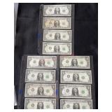 12.  1963 B $1.00 BILLS