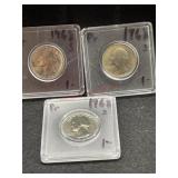 3  1968 S PROOFS WASHINGTON QUARTERS