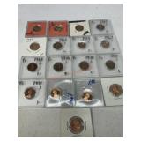 17-1964/1969/1970/1971/1993/1997/2009 pennies