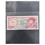 20 Mexican Pesos bank note