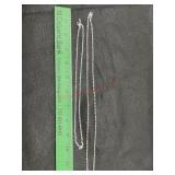 2 STEERLING SILVER NECKLACES