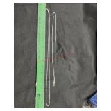 2- STEERLING SILVER NECKLACE