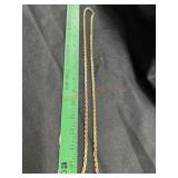 14K MARKED ROPE NECKLACE