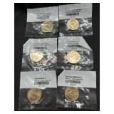 6-2007 presidential dollars, uncirculated