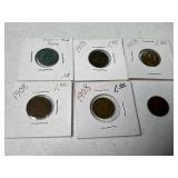 6-1908 Indian head pennies