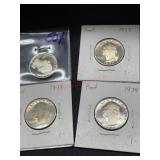 1-1977S 1-1978S 2-1979S PROOF WASHINGTON QUARTERS