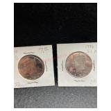 TWO 1996-S KENNEDY HALF DOLLAR, LABLED SILVER