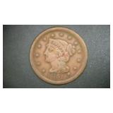 1851 BRAIDED HAIR LARGE CENT PIECE