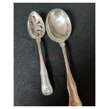 2  KIRK & SONS STEERLING SILVER  SERVING SPOONS