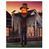 8ï¿½ pre lit animated scarecrow