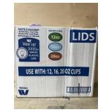 1000 white plastic lids