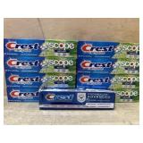 9 tubes crest toothpaste