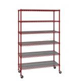 6-Tier NSF Heavy Duty Wire Shelving, 47.75" W x