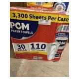 30 rolls Pom paper towels
