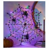 28.5ï¿½ pre lit spider web