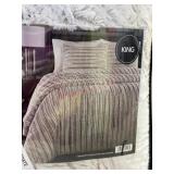 Hotel collection faux fur king comforter set
